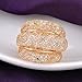Mytys Mesh Crystal Net Cubic Zirconia Cooktail Ring 18k Rose Gold (9)