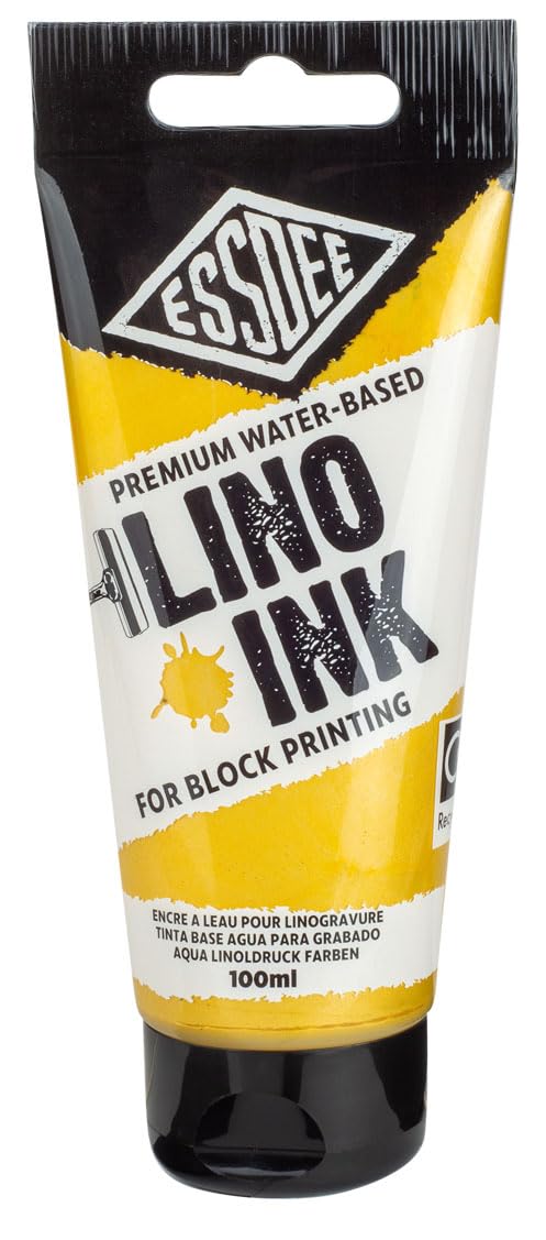 Essdee Block Printing Ink, Metallic Gold, 100ml