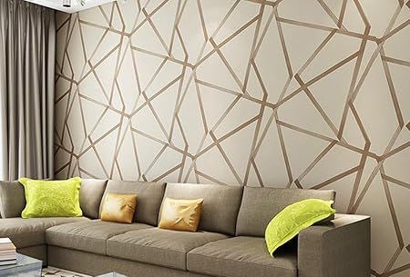 Non Tessuto Carte Da Parati Moderno Minimalista Geometrico