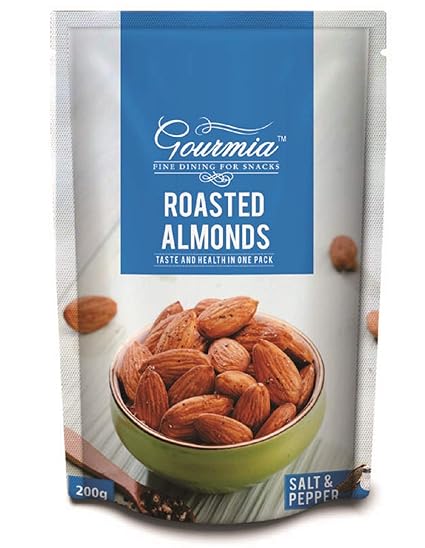 Gourmia Roasted Almonds, Salt and Pepper, 200g