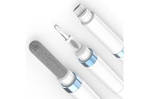 GOALSEN ECP4in1 for Airpod Cleaner Kit Equipped with a Flocked Sponge a Metal Pen Tip 2 High-Density Brush Easy Clean Hard-to-Touch Place Earbud Cleaning Kit Tool for Airpods Pro 1 2 3 -Blue