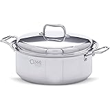 360 Stainless Steel Stock Pot with Lid, Handcrafted in the USA, Induction Cookware, Waterless Cookware, Dishwasher Safe, Oven