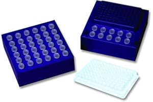 Benchmark Scientific R1000 Durastar Polymer CoolCube MicroTube and PCR Microplate Cooler, 14-19/64" Width x 6-25/64" Height x 14-19/64" Depth