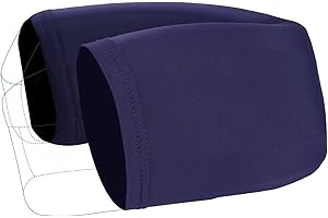 Velpeau Cover Sleeve for Neck Brace & Cervical Collar for Men & Women, Dust Cover, Comfortable Wearing While Sleeping, Working, Breathable Sweat-Absorbent, Quick Dry (Blue, Large)