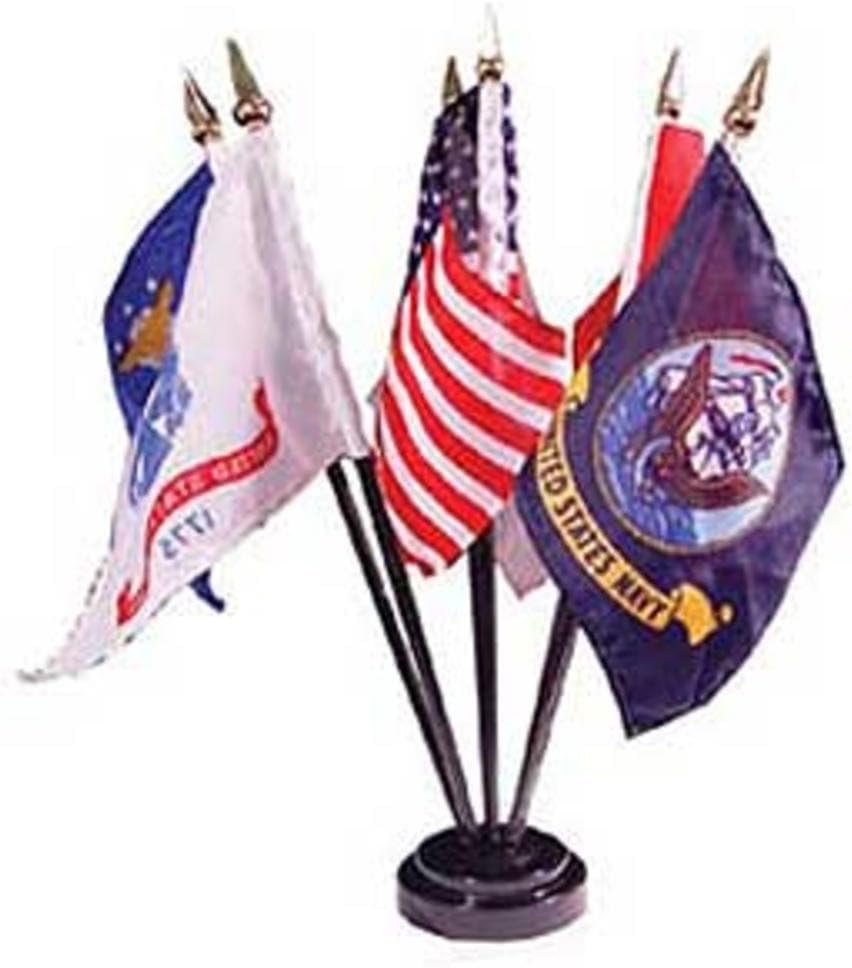 Flag Stand for 6 Flags Black Office Desk Flags Office