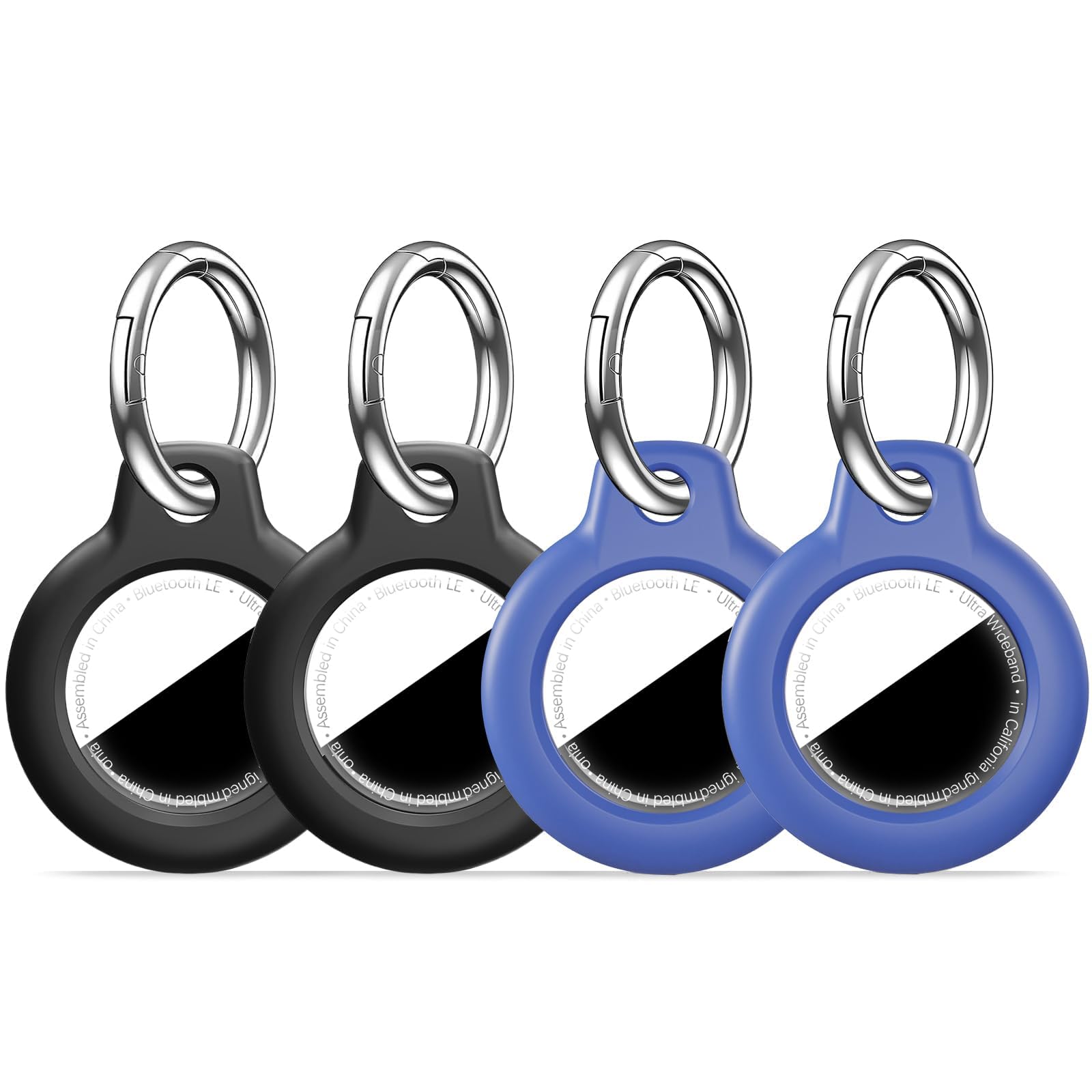 Photo 1 of MOLOSLEEVE [4 Pack] for Airtag Holder Case with Keychain, Shockproof GPS Cover Anti-Scratch Key Chain for Air Tags, for Airtag Accessories for GPS Item Tracker Cases for Bags, Luggages, Multicolor
