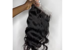 BEEOS 6x6 SKINLIKE Real HD Lace Closure Only, Body Wave 0.10mm Ultra-Thin Invisible HD Lace Top Grade Virgin Human Hair Closure Pre Plucked Natural Hairline Transparent Lace Closure Piece 20 Inch