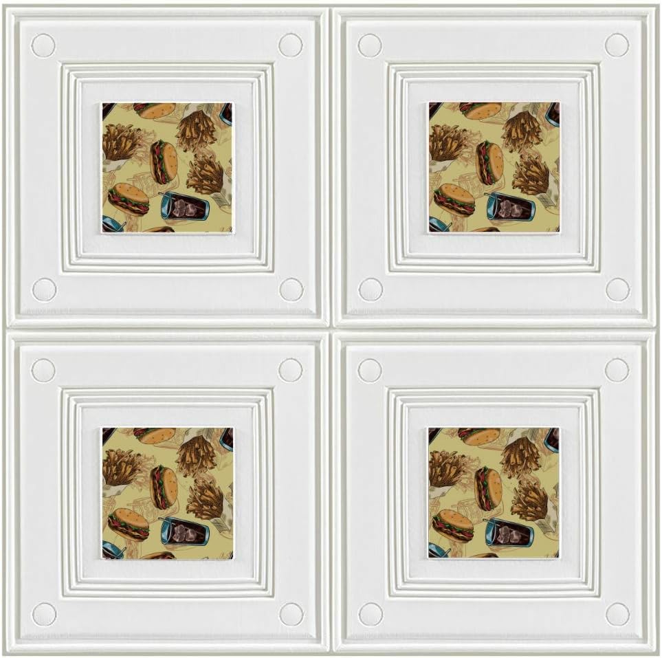 Retro Fashion Creative Juice Cola Restickable Wallpaper Panelled Wall Art Designer Wall Panels for Bedroom Living Room Background Wall Decor