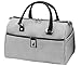 London Fog Cambridge 16 Inch Classic Satchel, Black/White