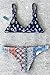 Cupshe Fashion Women's Reversible Floral Printing Padding Bikini Set Beach Swimwear