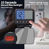 NOKLEAD Digital Travel Alarm Clock Mini Backlight Calendar Temperature 12/24H view 4