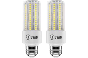 2-Pack 300W Equivalent LED Corn Light Bulb, 40W 5000 Lumens 5000K Daylight White LED Bulb, E26/E27 Standard Base A19 Light Bu