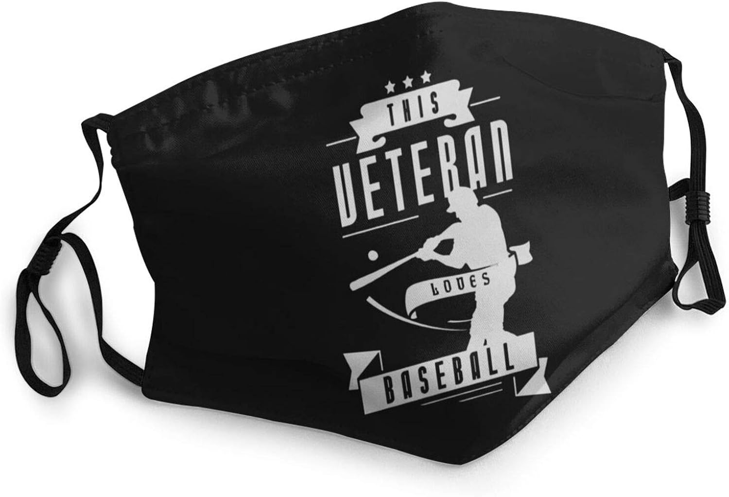 Unisex face mask This Veteran Loves Baseball Reusable Cloth face mask