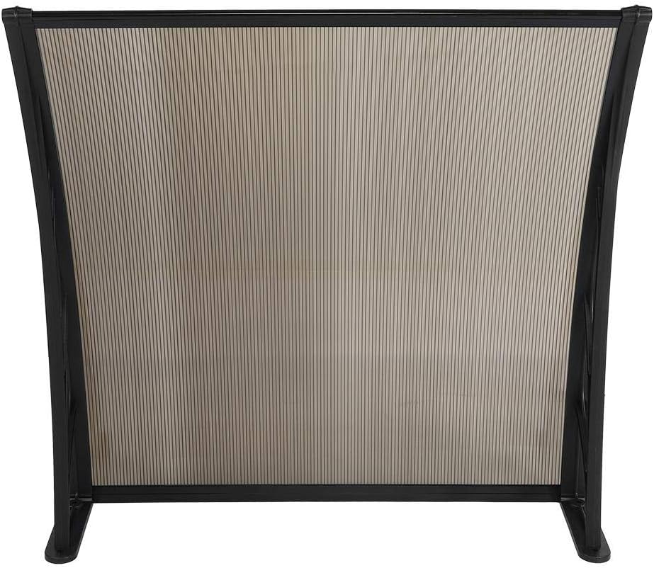 Marquesina para Puertas y Ventanas Dosel de Techo UV Lluvia Nieve Sol