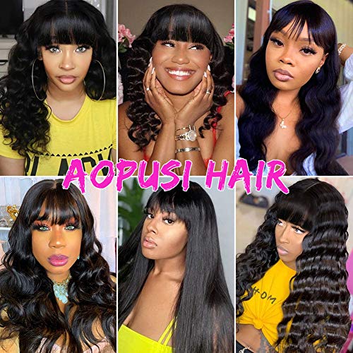 Machine-Made-Wigs-Human-Hair-with-Bangs-Loose-Wave-None-Lace-Front-wigs-with-Bangs-Loose-Deep-Wave-Wig-100-Unprocessed-Brazilian-Virgin-Remy-Human-Hair-for-Black-Women22-Natural-Color