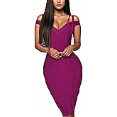 Hybrid & Company Womens Elegance Stretch Chic Bandage Dress