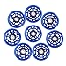RUNACC Inline Roller Skate Wheels 82A 70mm Premium for Replacement Rollerblade Wheels with Bearings (Blue- Set of 8) (82A-Blue-8pcs) (82A-8pcs-Blue)