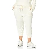 Amazon Essentials Women's Brushed Tech Stretch Crop Jogger Pant (Available in Plus Size)