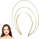 Beaupretty Gold Halo Headband Angel Goddess Headpiece Women Costume Headdress for Halloween Cosplay