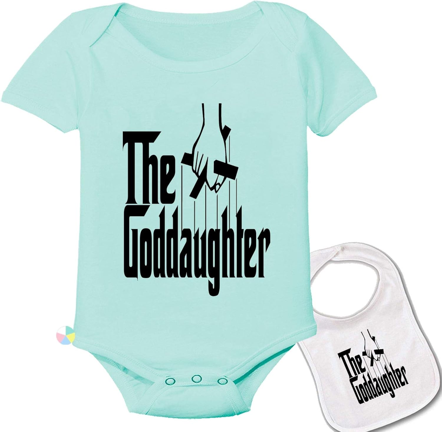 The Goddaughter Cute Custom Baby Bodysuit Onesie by Igloo & Matching bib