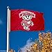 Wisconsin Badgers UW Bucky University Large College Flag