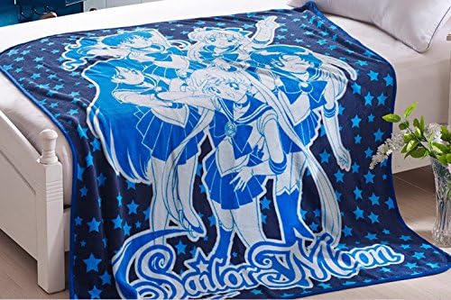 Anime Sailor Moon Blanket Animal Coral Fleece Blanket Cartoon Children's Blankets,Soft and Multi Uses