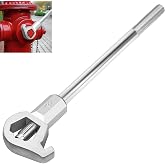 Fire Hydrant Wrench, 1 1/2 to 6" Heavy Duty Adjustable Hydrant Wrench | for Loosening Caps and Opening Valves, Suitable for Pentagonal and Square Nuts
