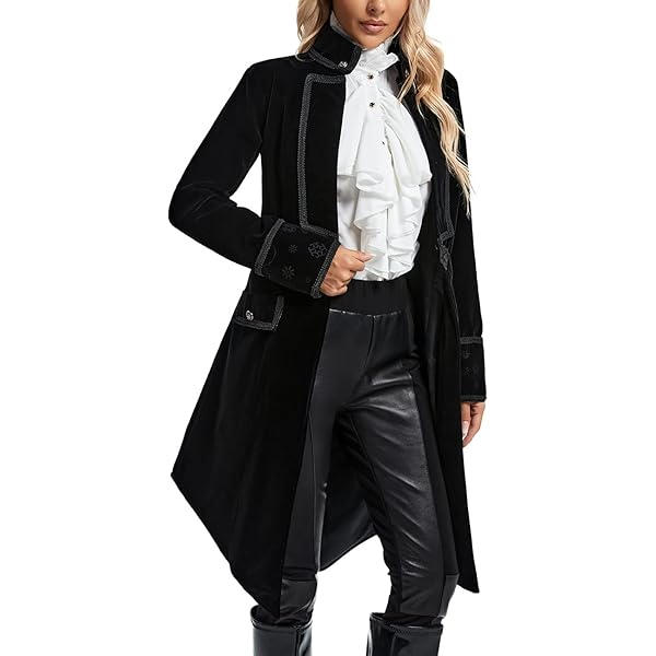 Carrie CH Hoxton Edwardian Ladies Real Leather Jacket Long Back