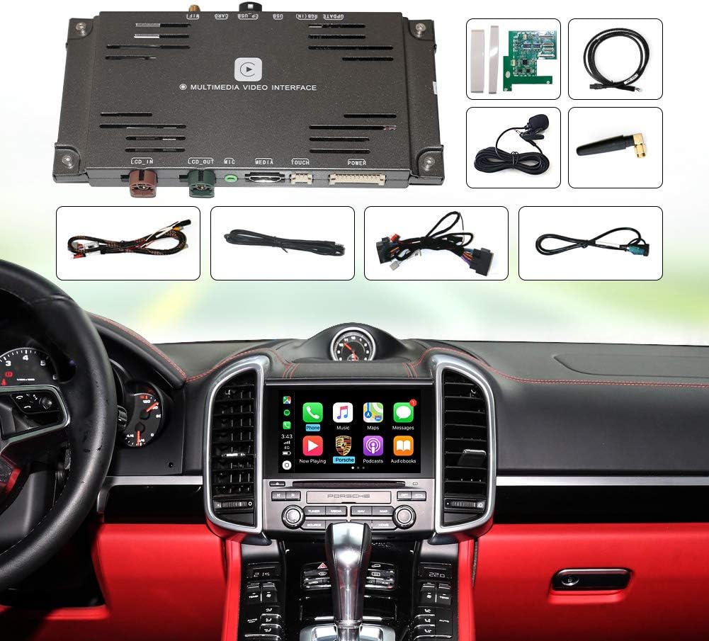 YeeSite Wireless Apple CarPlay for Porsche PCM 3.1 2010-2016 Cayenne Macan Cayman Panamera Boxster 911 Android Auto Mirroring Car Play