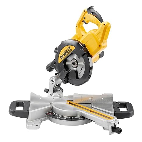 DeWalt Paneelsäge (1,400 Watt, 216 mm Sägeblatt-ø, mit XPS-Schnittlinienanzeige, innen liegender Posaunenauszug, ideal für di