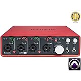 Focusrite Scarlett 18i8 Second Generation (2nd Gen) 18 In/8 Out USB 2.0 Audio Interface with 1 Year Free Extended Warranty