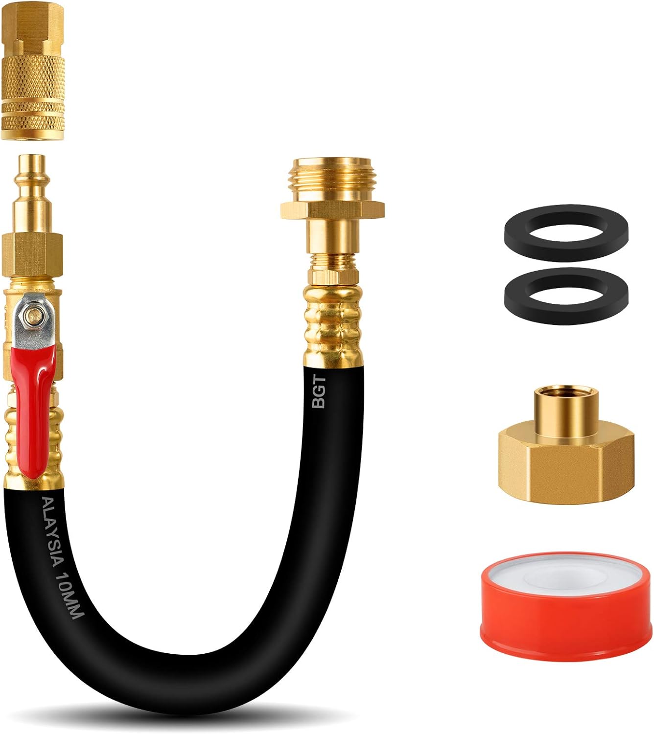 RV Winterizing Kit Sprinkler Blowout Adapter with Shut Off