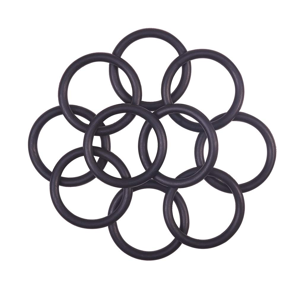 Othmro 10 Pcs Rubber O-Rings, Nitrile Rubber Washers Seal O Rings 35mm OD 27mm ID 4mm Width, Sealing Gasket for Taps, Plumbing