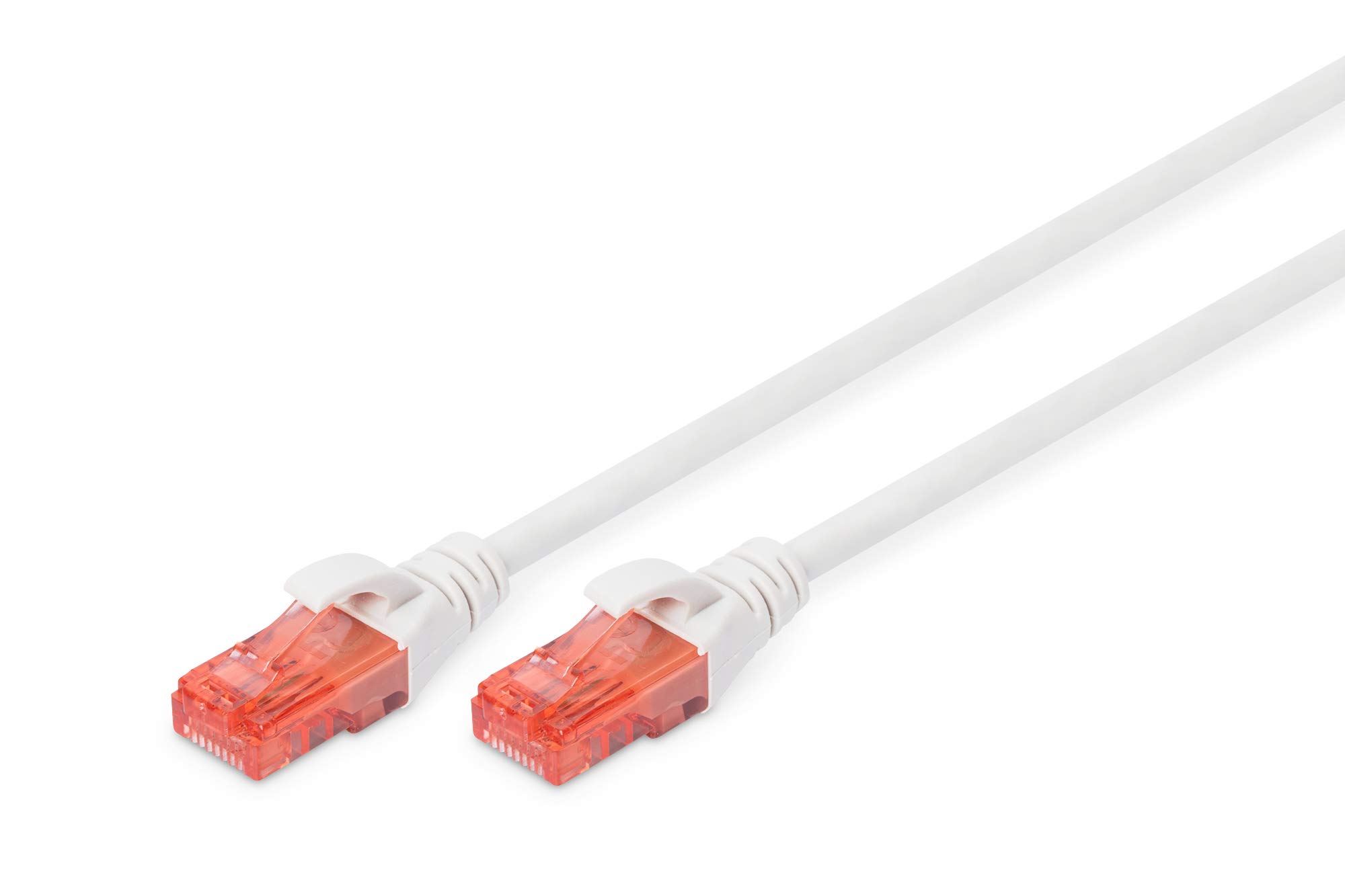 Digitus LAN Cable Cat 6-5m - RJ45 Network Cable - UTP Unshielded - 1 Gbps - Compatible with Cat6 and Cat6A - White