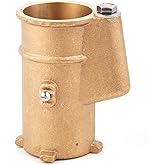 2 Pack 4 Inch Brass Pool Ladder Anchor Socket | In-Ground Swimming Pool Handrail & Stair Rail Anchor | Heavy Duty Brass Pool Rail Replacement Parts | Easy Install