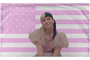 BANGER FLAGS Banger - Melanie Martinez Pink American USA Flag Cry Baby Crybabies Pop Artist Motivational Inspirational Office Gym Wall Dorm Decor Design on a 3X5 Feet Flag with 4 Grommets for Easy Wall Hanging. Authentic BANGER FLAG