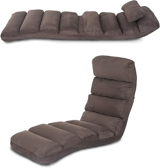Lounge Sofa Bed Folding Adjustable Floor Lounger Sleeper Futon