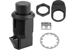 JADESHAY Button Latch, Durable and Versatile Push Button Latch Replacement for Boat Door Glove Box, 93-304 Smooth Locking Easy Installation Sleek and Black Practical Design