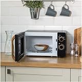 Russell Hobbs 17L 700W Scandi Compact Microwave Black Wood Handle Dials view 7