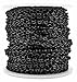 CleverDelights 3x4mm Cable Chain - Dark Black Color - 100 Feet
