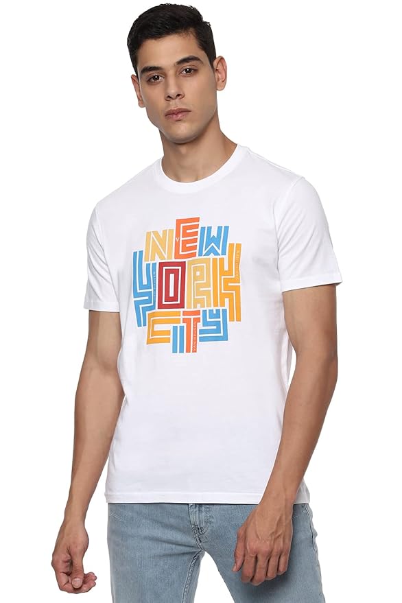 Buy Van Heusen Men's Regular TShirt (VSKCURGPP96328_White 2XL) at