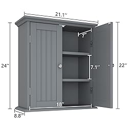 ChooChoo Bathroom Wall Cabinet, Over The Toilet