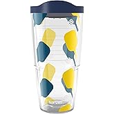 Tervis Pickleball - Paddle Pattern Made in USA Double Walled Insulated Tumbler Travel Cup Keeps Drinks Cold & Hot, 24oz, Classic