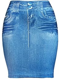 kmystic Basic sin costuras impreso de sábana bajera ajustable Mini falda