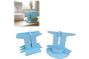 Quilt Binding Spool System, Tangle-Free Ribbon and Fabric Strip Dispenser - Sewing Tool Set with Rotating Base and Border Cli