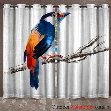 Blountdecor Home Patio Extérieur Rideau Coloré Anime Manga