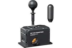 PXN SF SH Sim Racing Shifter, H-Pattern & Sequential Dual Mode, Hall Effect Sensor, Aluminum Alloy Body, 6+2+R Gears, Adjusta