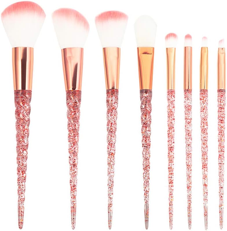8PCS/SET Makeup Brushes Set Premium Synthetic Foundation Eyeshadow Blending Brush Unicorn Brush Kit Face Powder Concealers Blush Cosmetic Tool Kit