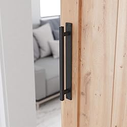 SMARTSTANDARD 12” Rustic Barn Door Handle for