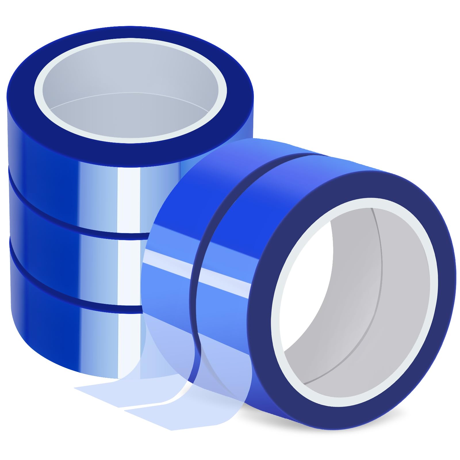 Fyguard 5 Rolls Heat Tape Sublimation, 20mm x 30m Blue Heat Tape Heat Proof Tape Thermal Tape No Residue for Electronics Tote Bags 3D Printers DIY Crafts